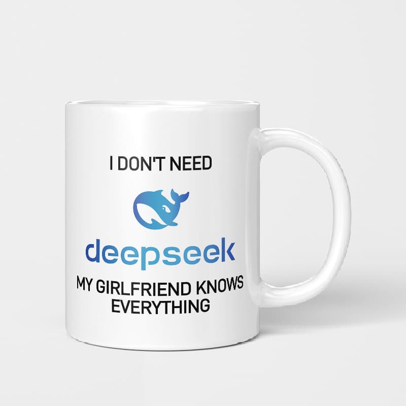 Deepseek mercadoria caneca única criativa copo de cerâmica livre namorado amigo copo de água programador copo AI
