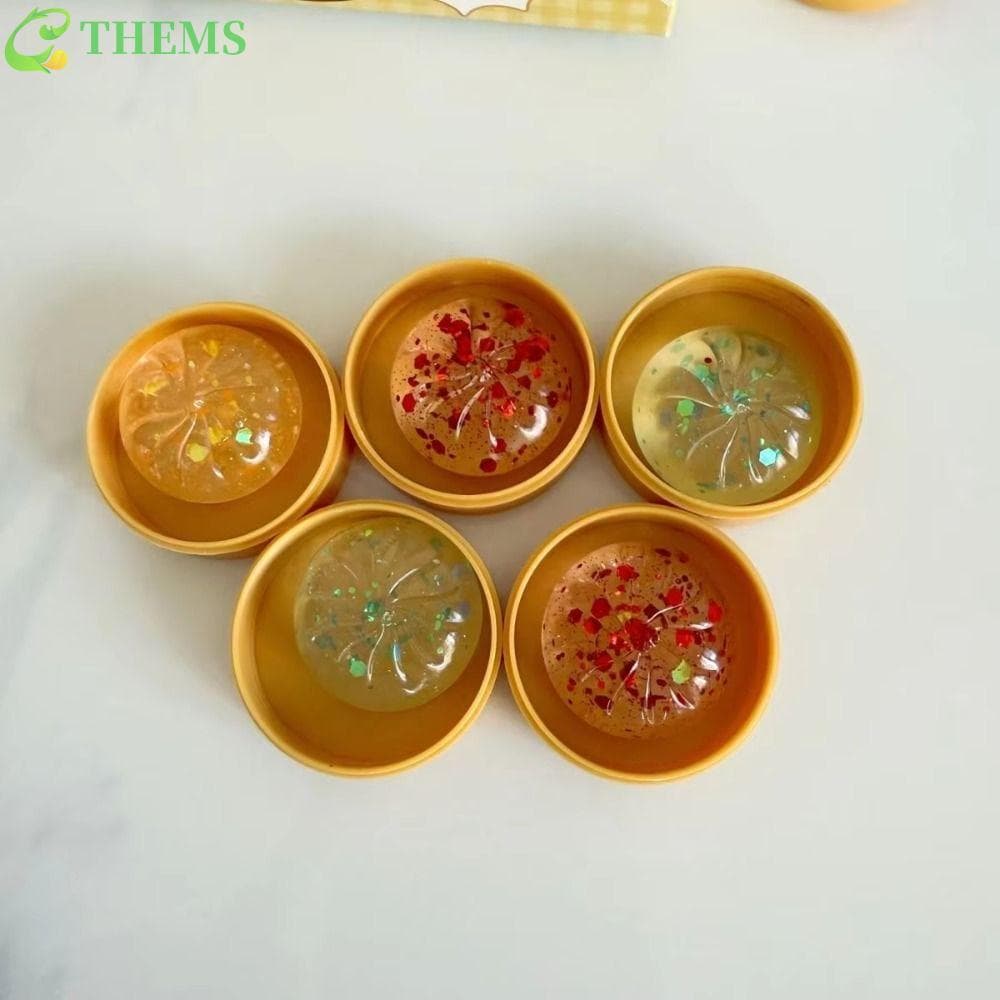 THEMS Mini Bolinhos Squishy , Pão De Cristal Mole Espremível E Macio , Pitada Com Brinquedo Sensorial Fidget A Vapor
