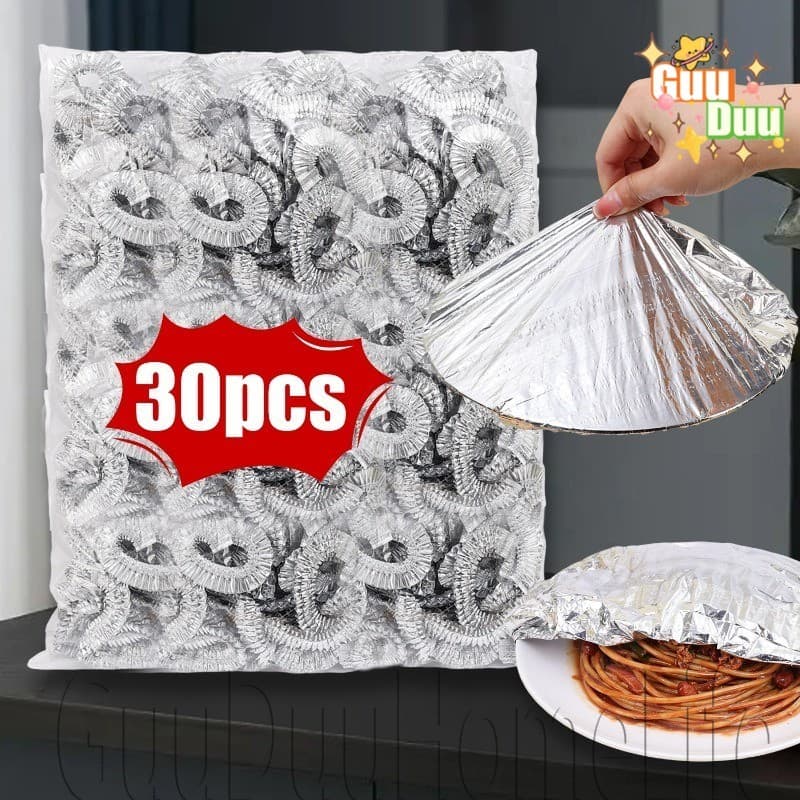 [GUUDUU] Capa De Filme De Folha De Alumínio Para Alimentos-Capas De Armazenamento De Saran Wrap-Tampa De Isolamento De C