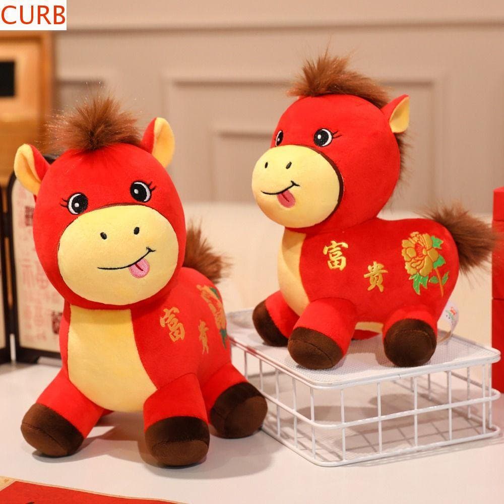 Animal De Pelúcia Do Mascote Cavalo De CURB , Brinquedo Macio Algodão Dos PP , Fofo