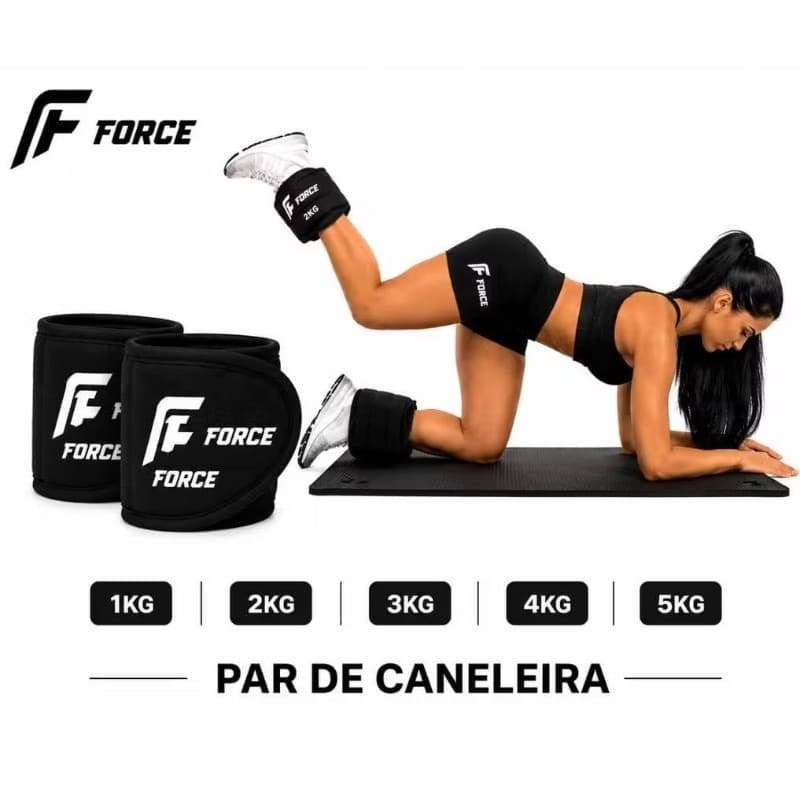 PAR Caneleira de Peso  Musculaçao Ginastica Tornozeleira Exercicios Treino Profissional Academia
