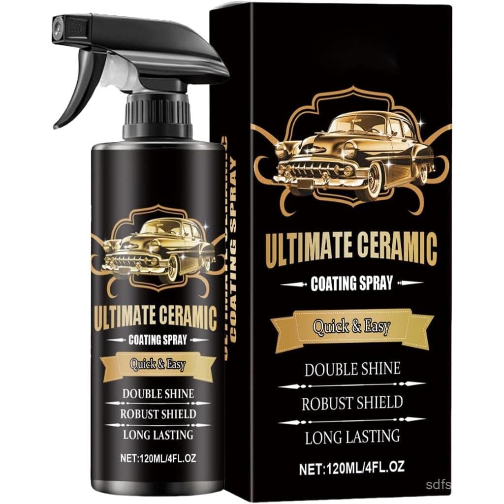 Revestimento Cerâmico para Carros - Frasco Spray de 120ml, Acabamento Protetor, Tinta e Primer Automotivo Multifuncional