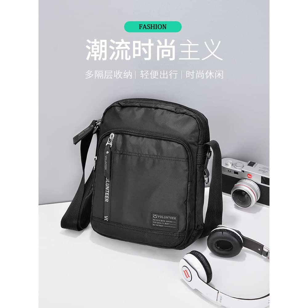Bolsa de ombro masculina de meia-idade bolsa mensageiro moda Casual bolsa de lona verão Street Wear Oxford pano saco