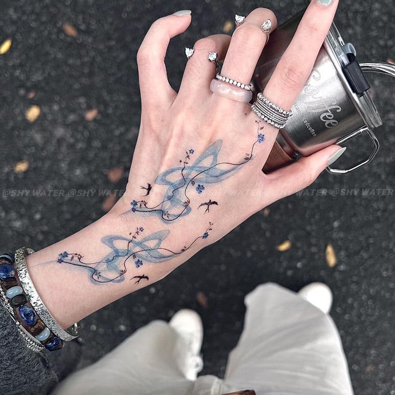 Venda quente noite fria Guiyan colorido tatuagem adesivos ins alto valor lavável personalidade de longa duração high-end