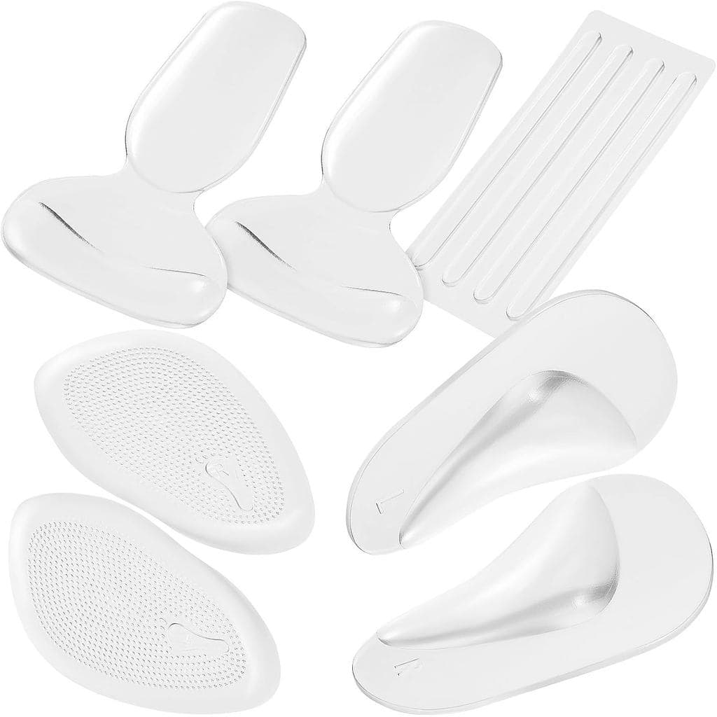 Conjunto de Palmilhas para Calcanhar com Aderência para o Calcanhar e Almofada para a Parte Frontal do Pé, Palmilhas de