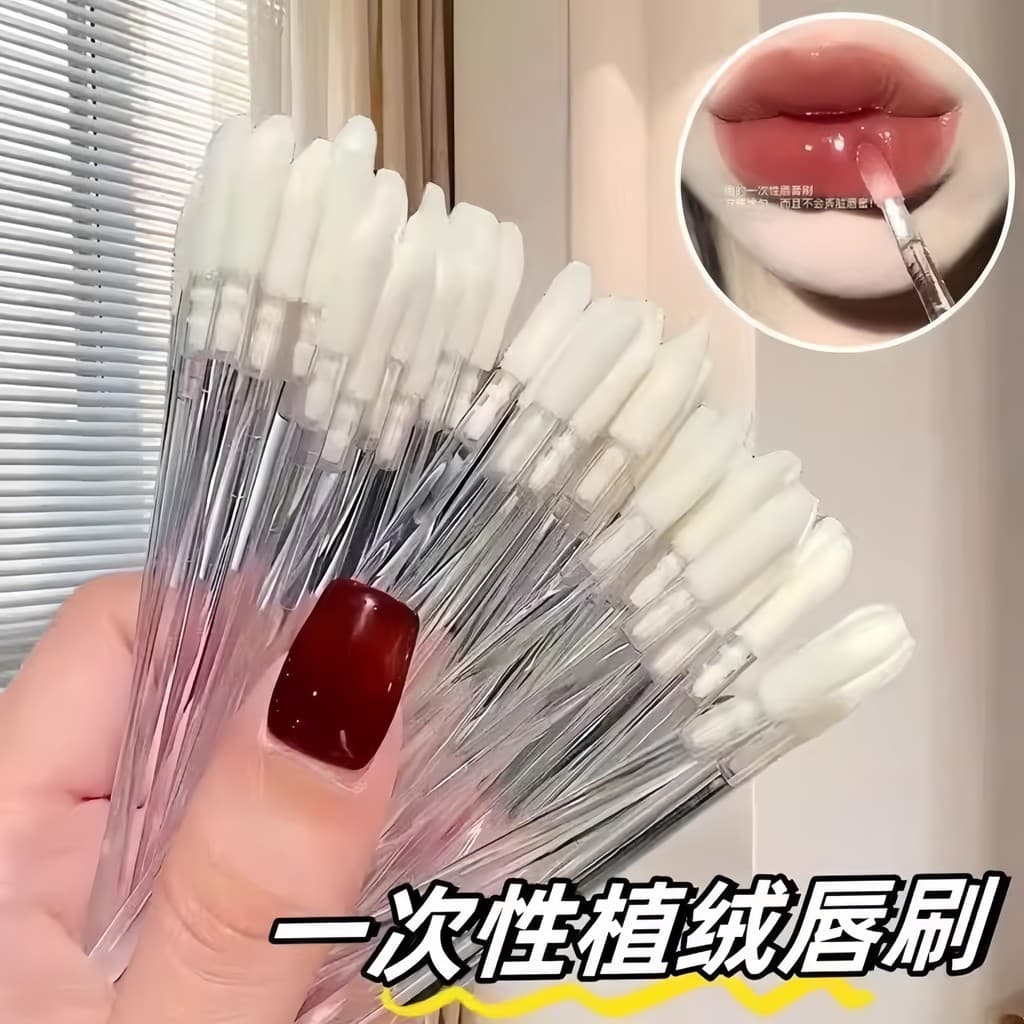Escova labial descartável, batom, esmalte labial, bastão feminino, portátil, Mini manchas dedicadas, corretivo de maquia