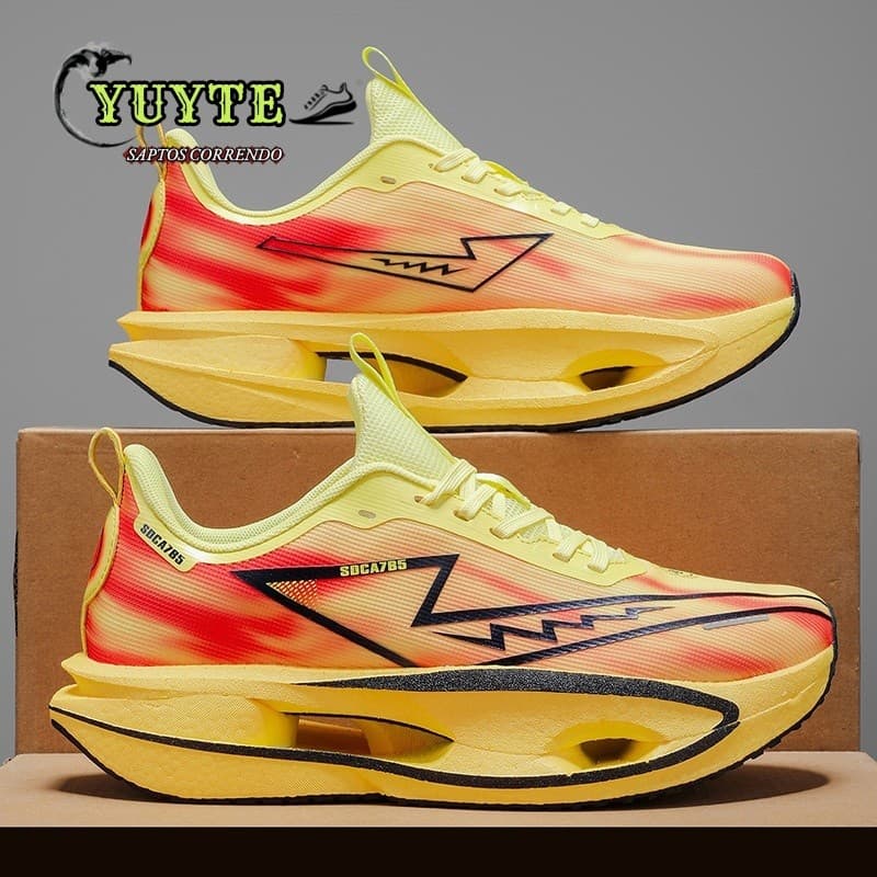 Tênis De Corrida Leve Masculino Placa De Carbono Sapatos De Treinamento Ao Ar Livre Feminino Crianças Esportivos