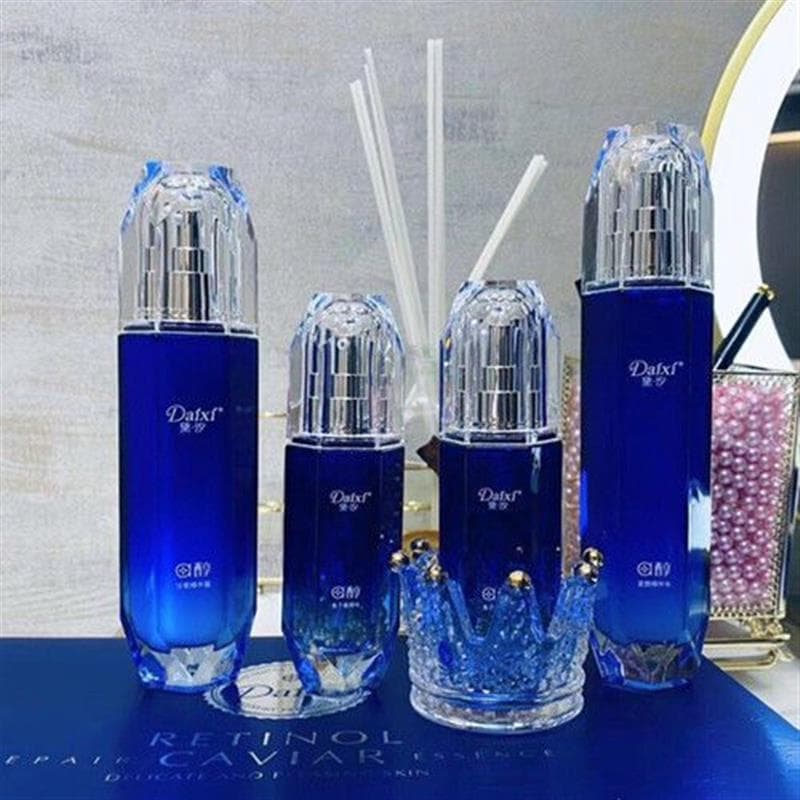 Novo azul Daixi conjunto essência endurecimento conjunto de cuidados com a pele Anti-envelhecimento hidratante máscara i