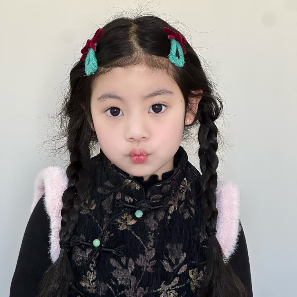 Outono inverno novo estilo lã triângulo bb clipe crianças moda menina clipe lateral franja clipe estilo coreano bebê gra