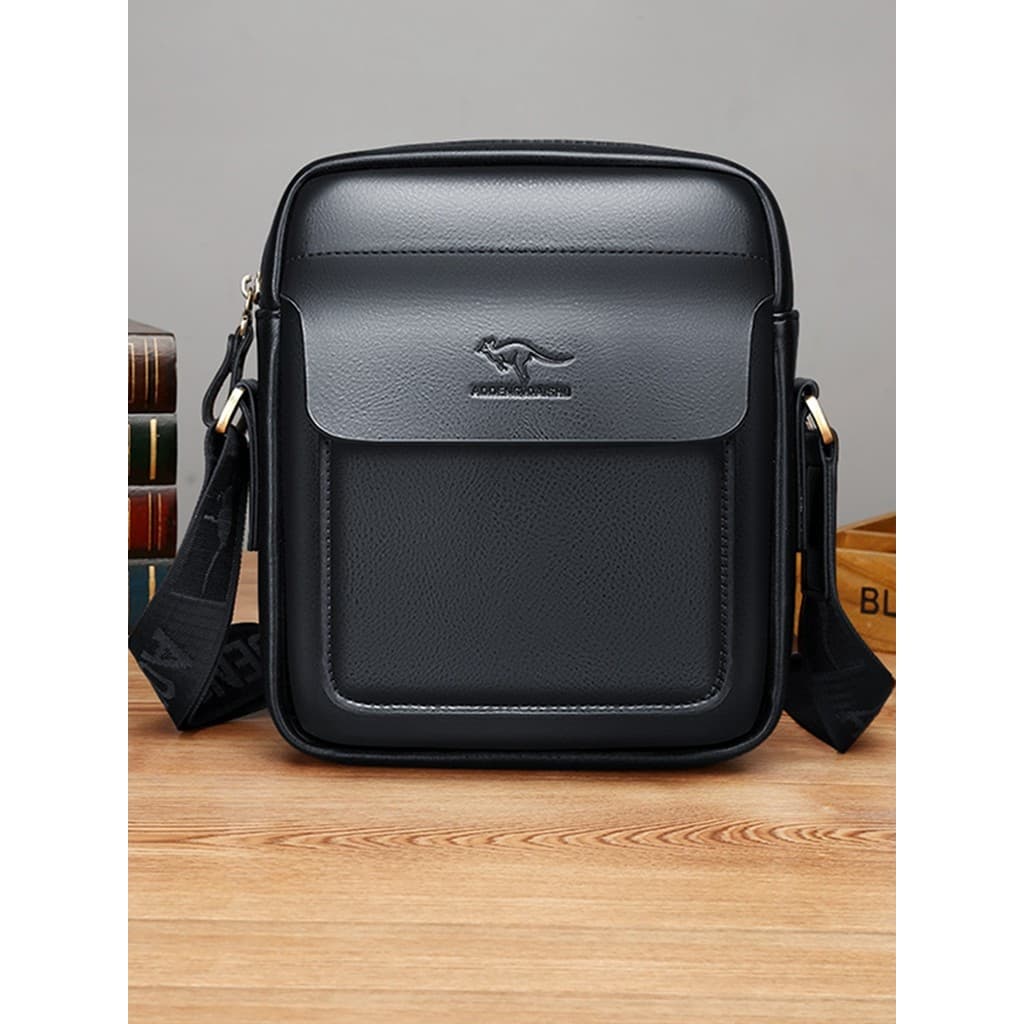 Mini bolsa de ombro masculina bolsa mensageiro de couro macio sentir negócios moda mochila pequena Vertical Casual bolsa