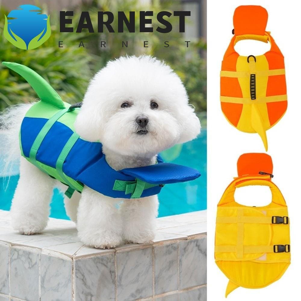 Colete Salva-Vidas Para Cães EARNEST , Animais De Estimação Com Flutuabilidade Superior De Alta Visibilidade , Traje De