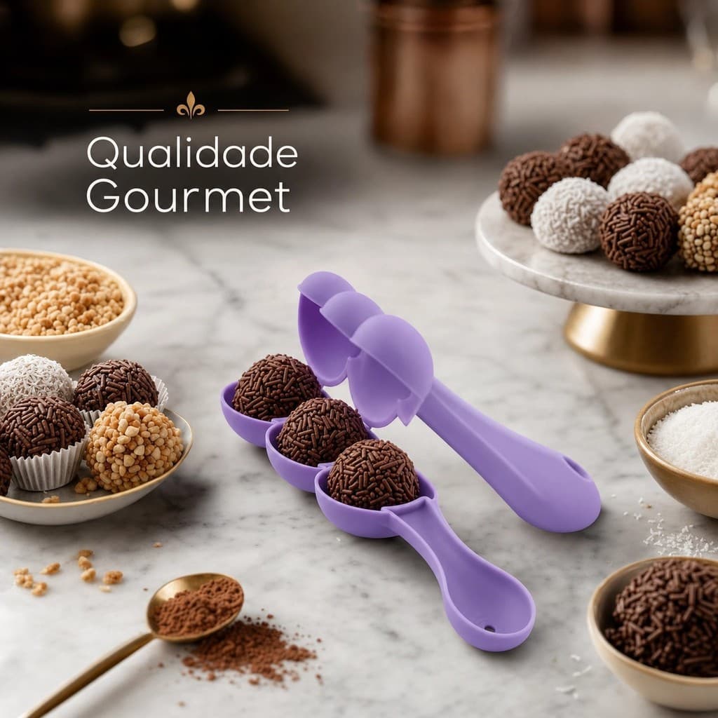 Boleador Enrolador Molde de Docinhos Brigadeiro Beijinho Festa Infantil Redondo