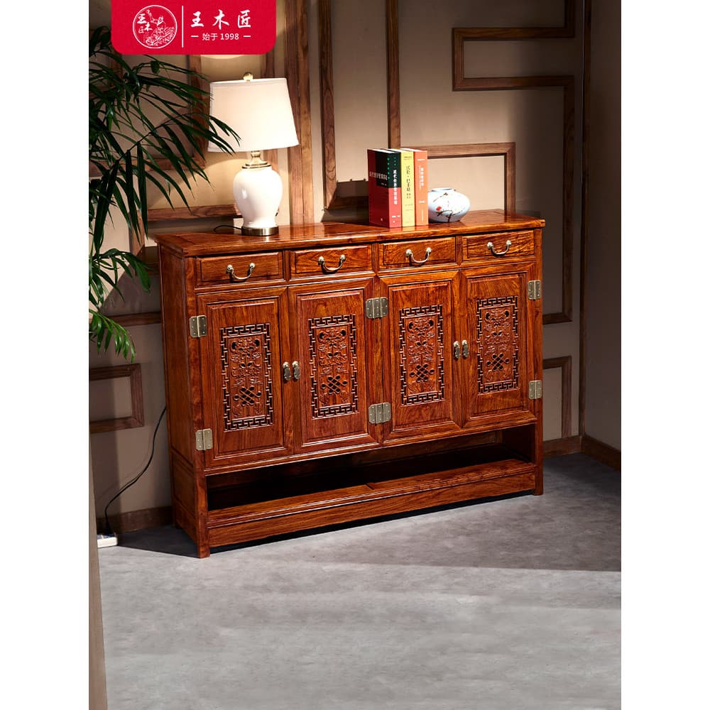 Wang carpinteiro ouriço vermelho sândalo sapato armário estilo chinês mogno madeira maciça jacarandá entrada desodorante
