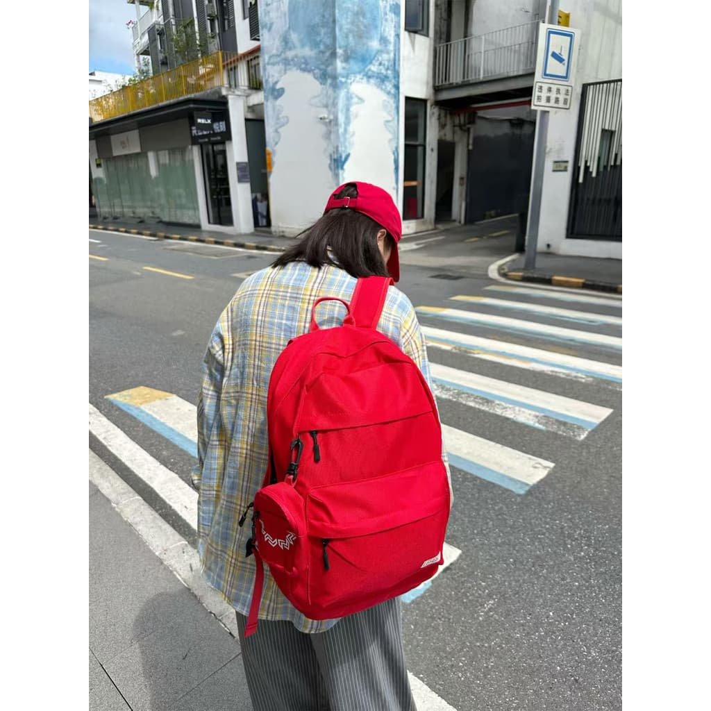 Mochila escolar leve esquerda e direita, masculina, feminina, viajante, estudantes universitários, viagem ao ar livre, m