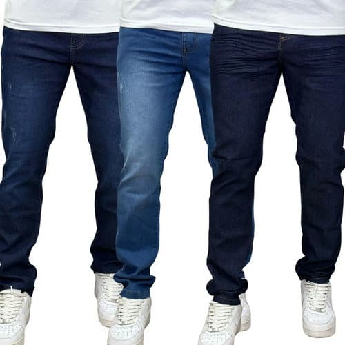 Calça Jeans Masculina Reta Elastano Premium Capitan