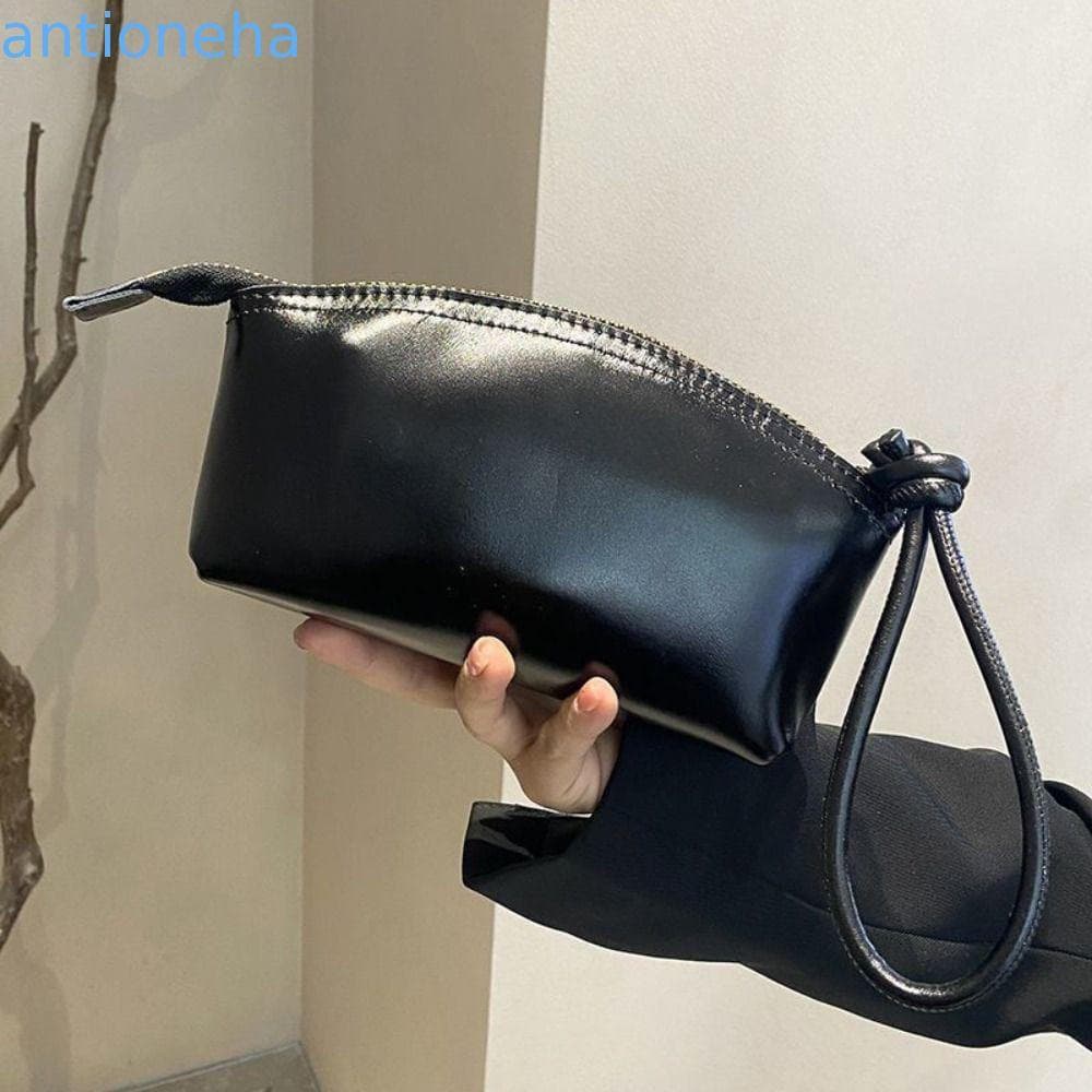 Carteira Feminina ANTIONEHA , Portátil Com Cordão , Bolsa De Moedas De Pulso Cartões Estilo Retrô Coreano De Grande Capa