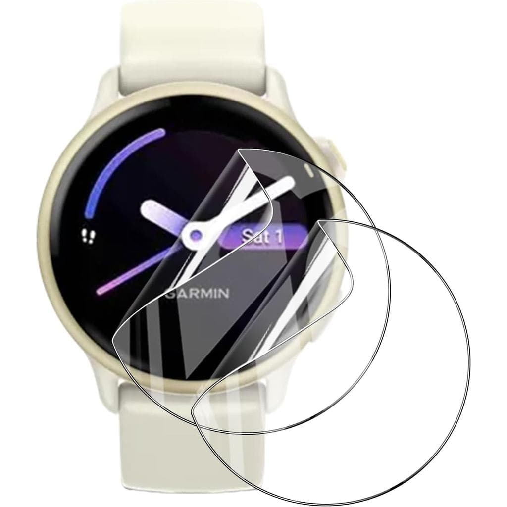 Pacote com 2 Protetores de Tela para Smartwatch Garmin vívoactive 6/Garmin vívoactive 5, Película Protetora de Tela Flex