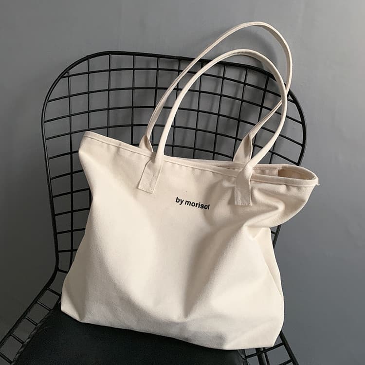 Versão coreana ins bolsa de lona de grande capacidade bolsa escolar de estudante Yoga esportes bolsa de ombro simples Al