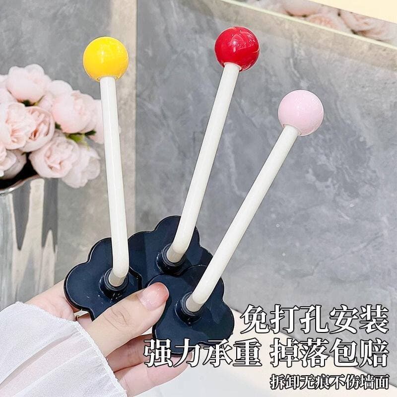 Suporte para elásticos de cabelo e tiaras, gancho de banheiro sem furos, elástico para acessórios de cabelo, tiara, supo