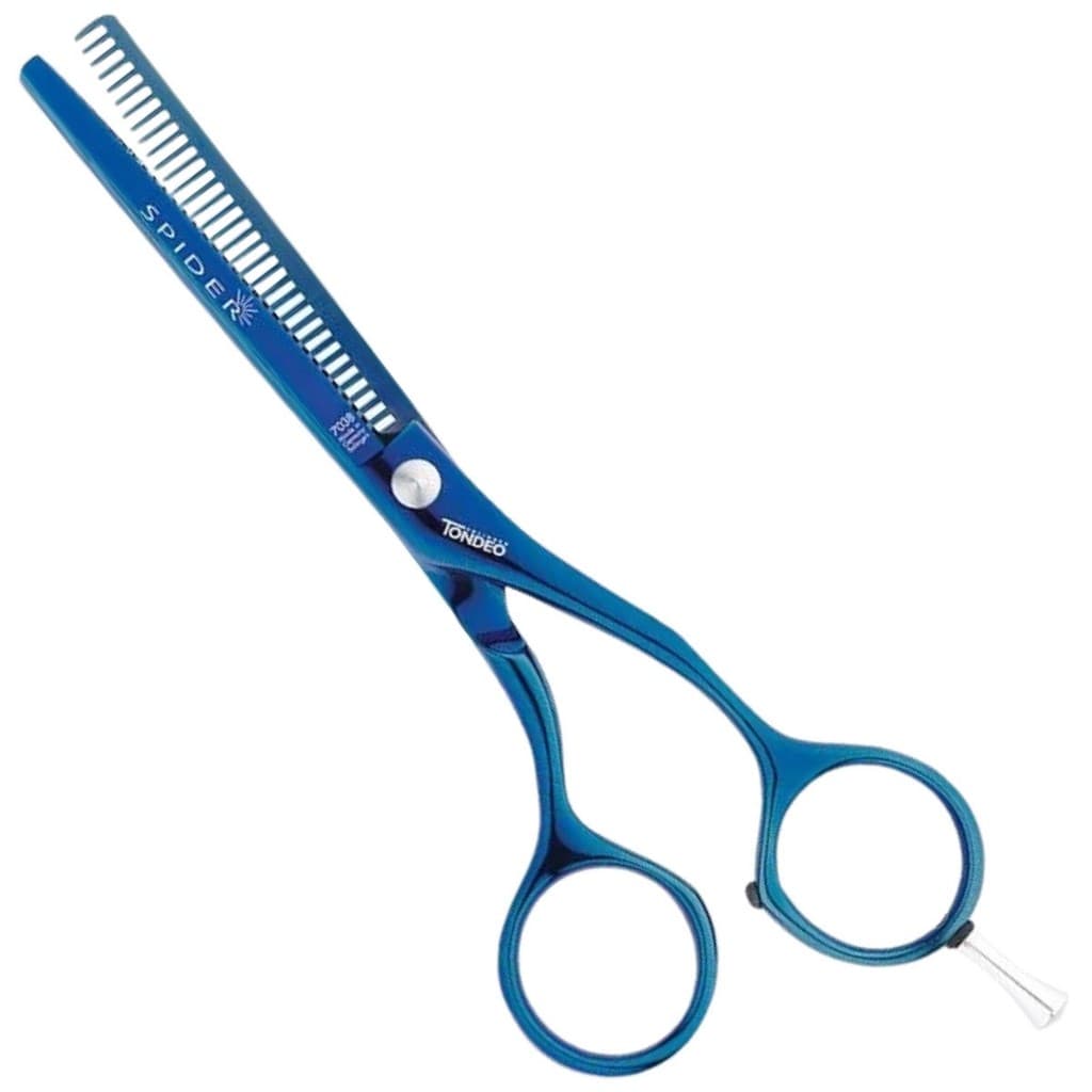 Tondeo Spider Tesoura Profissional Dentada 5.25 Azul - 7038