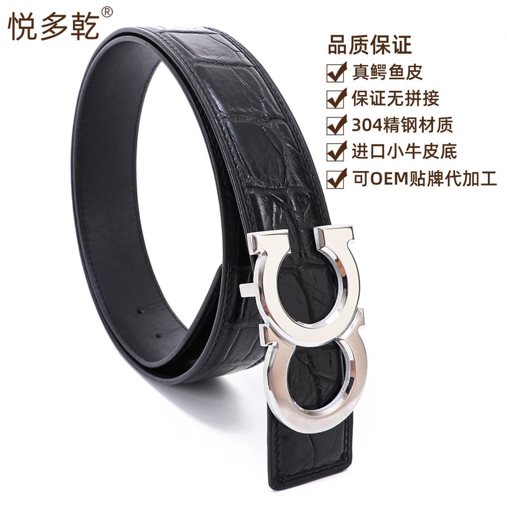 cinto masculino grife cinto masculino social ☼2025 costura sem costura couro de crocodilo cinto de couro genuíno masculi