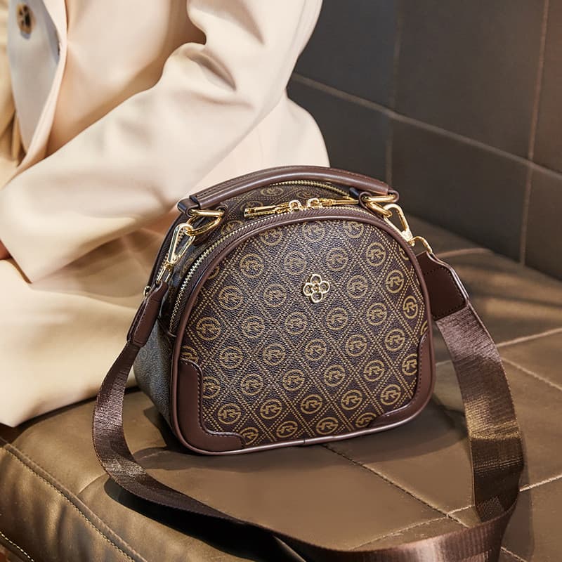 Hong Kong autêntica bolsa feminina 2026 novo estilo na moda moda moda de um ombro saco do mensageiro All-Match ins impre