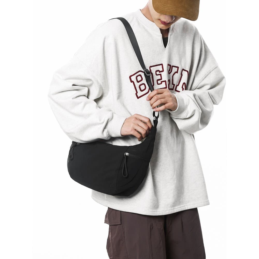 Simples Casual leve saco do mensageiro masculino japonês All-Match moda bolsa de ombro feminino grande capacidade esport
