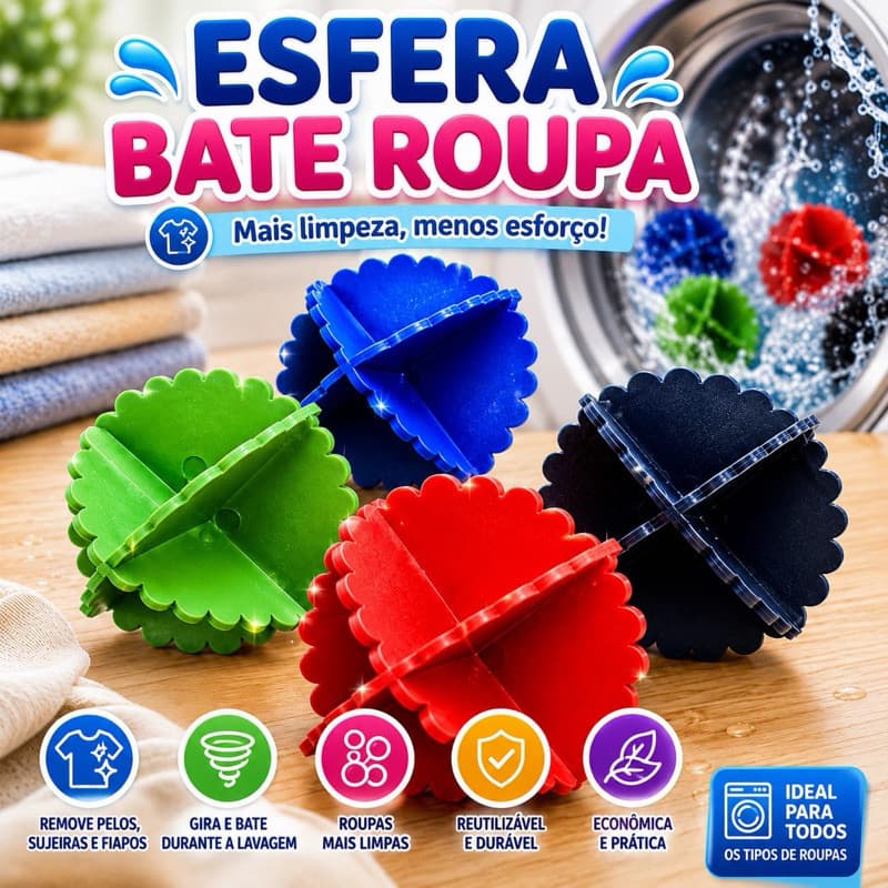 Bolinha Bate Roupa Tira Pelo 16/12/8/4 Esferas Para Lavar Roupas em Máquina Ou Tanquinho