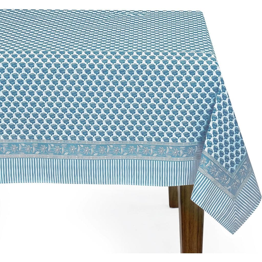Toalha De Mesa De Algodão Newtay 60'x 90 Floral Feita À Mão Com Estampa Lavável Capa Retangular Prova De Poeira E Resist
