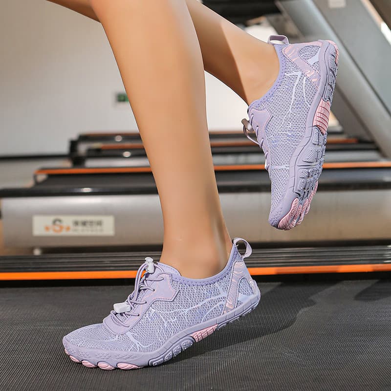 Sapatos de salto interno feminino sola macia absorção de choque casa dedicada pular corda sapatos de Yoga treinamento ab