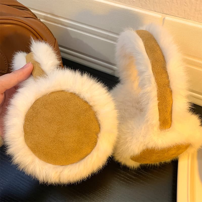 Versão coreana Melade quente pelúcia Earmuffs feminino inverno estudantes equitação proteção de ouvido de pelúcia antico