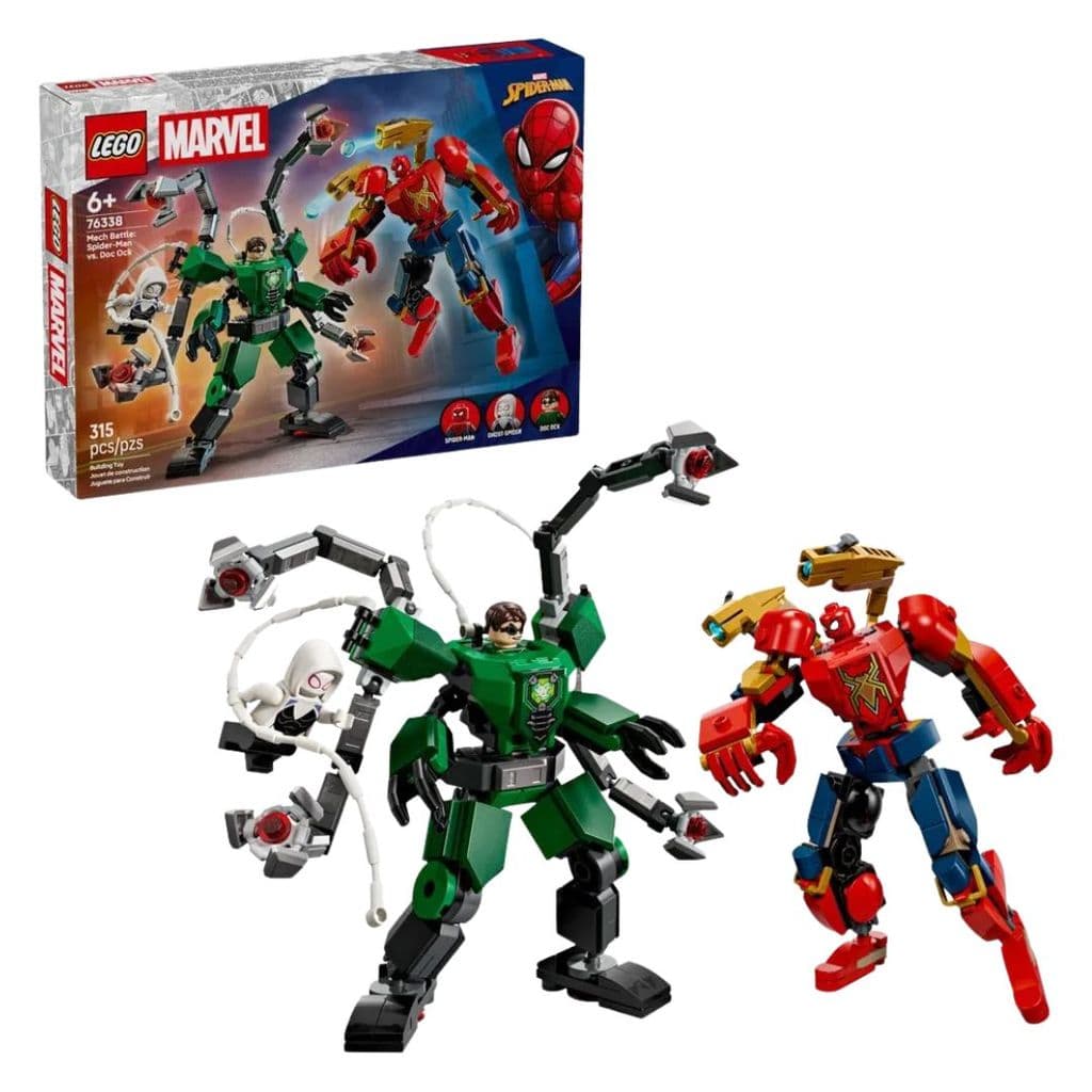 Lego Robôs Homem-Aranha vs Doutor Octopus 315 Peças - Lego