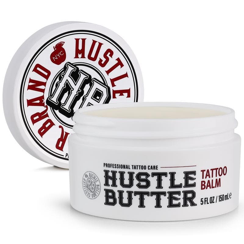 Hustle Butter 5oz Bálsamo para Tatuagens Novas e Antigas - Seguro Durante a Cura - Hidrata e Rejuvenesce Cosméticos para