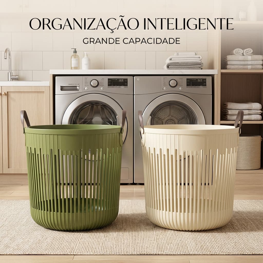 Cesto para roupa suja, cesto para guardar roupa suja, cesto de roupa suja para uso doméstico.
