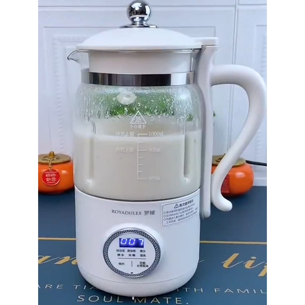Roya disjuntor de parede fabricante de leite de soja faca de 18 folhas doméstico pequeno Mini automático multifuncional