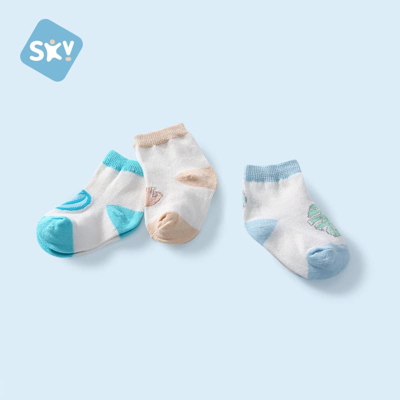 Subey meias para bebês recém-nascidos, meias de verão para recém-nascidos, meias de chão para bebês, meninos, meninas, c
