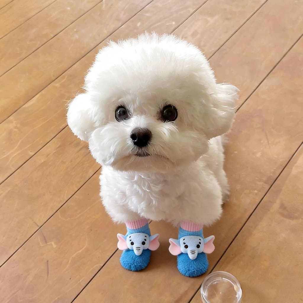 Sapatos para cães, capa para os pés, meias antiderrapantes à prova d'água, sola macia, resistente ao desgaste, sapatos p