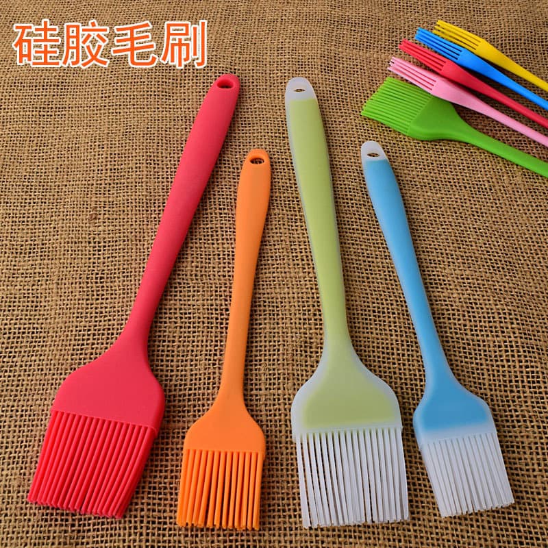 Pincel de Silicone Transparente Multifuncional JILQ para Creme de Leite, Confeitaria, Churrasco, Resistente a Altas Temp