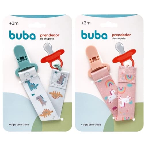 Buba Prendedor De Chupeta Para Bebê Buba Dino Unicórnio | Prendedor De Chupeta Infantil |  Recem Nascido