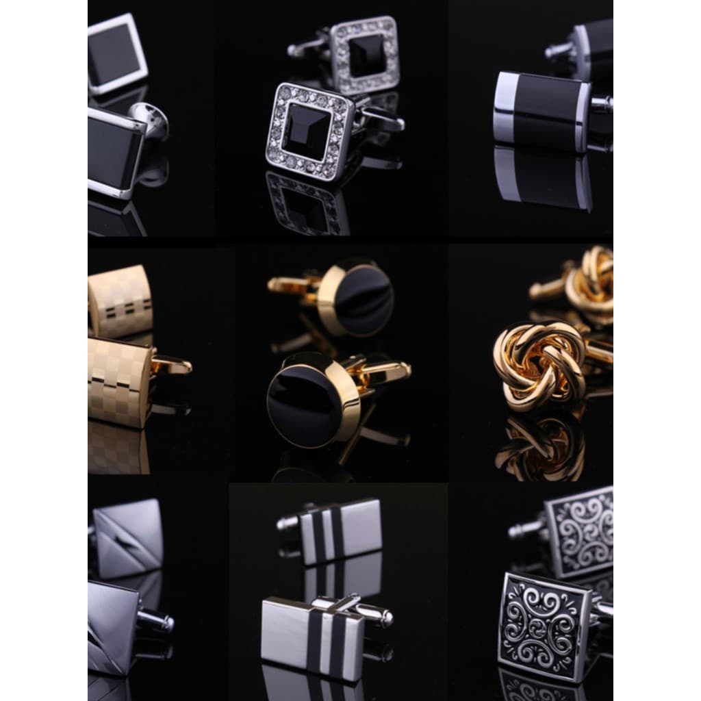 [Caixa de presente] Frete grátis Abotoaduras francesas Cuff Nails Abotoaduras masculinas Cuff Nails Camisa Botões Botões