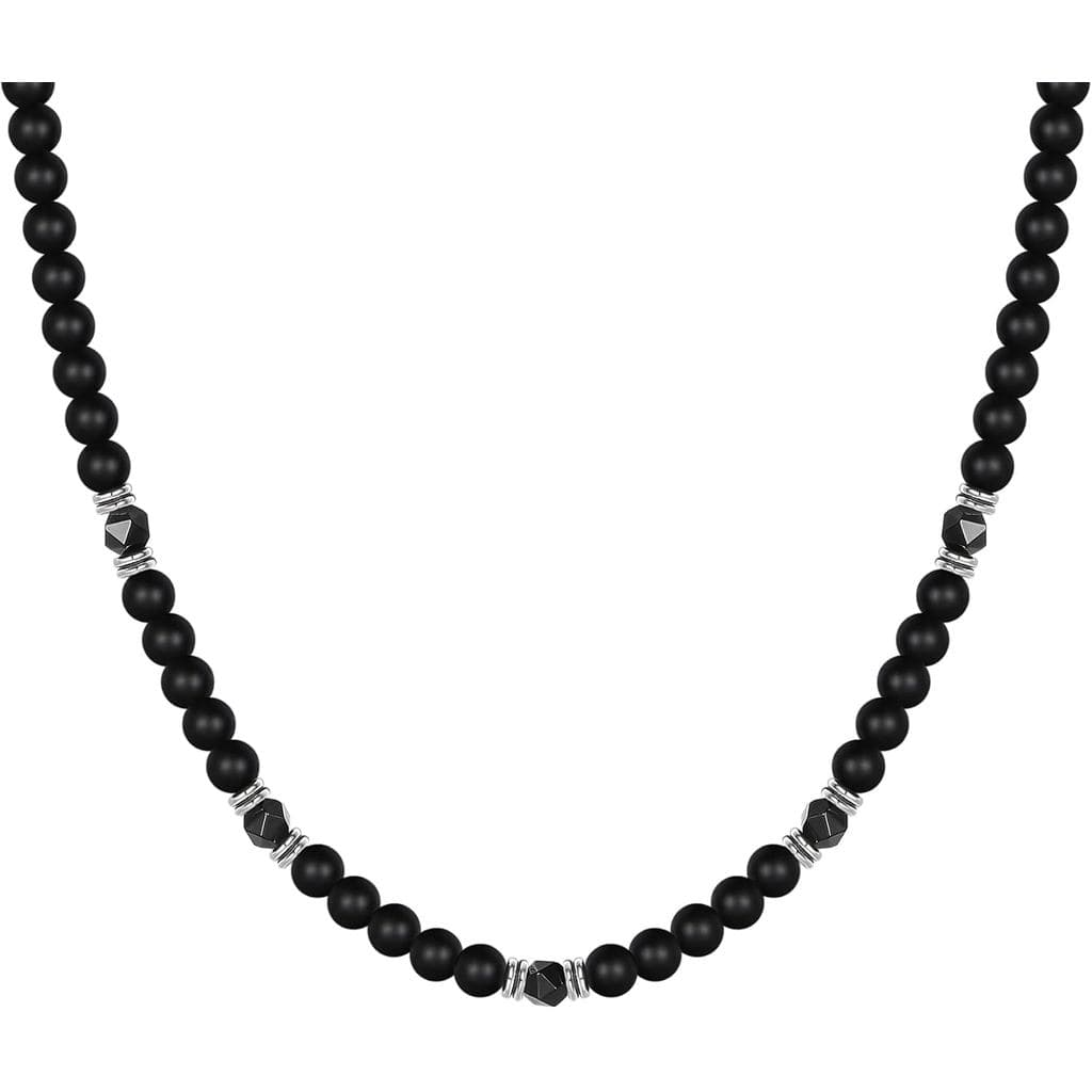 Mens necklace Natural Healing Black Obsidian Tigers Eye Beaded Sun Necklace Anniversary Birthday Gifts for Men Boyfriend