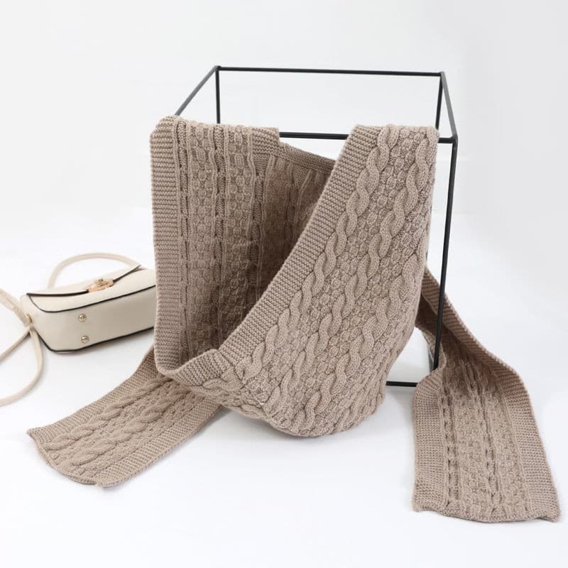 Outono inverno xale com capuz cachecol babador de uma peça de lã proteção Cervical lã gola falsa feminino chapéu de malh