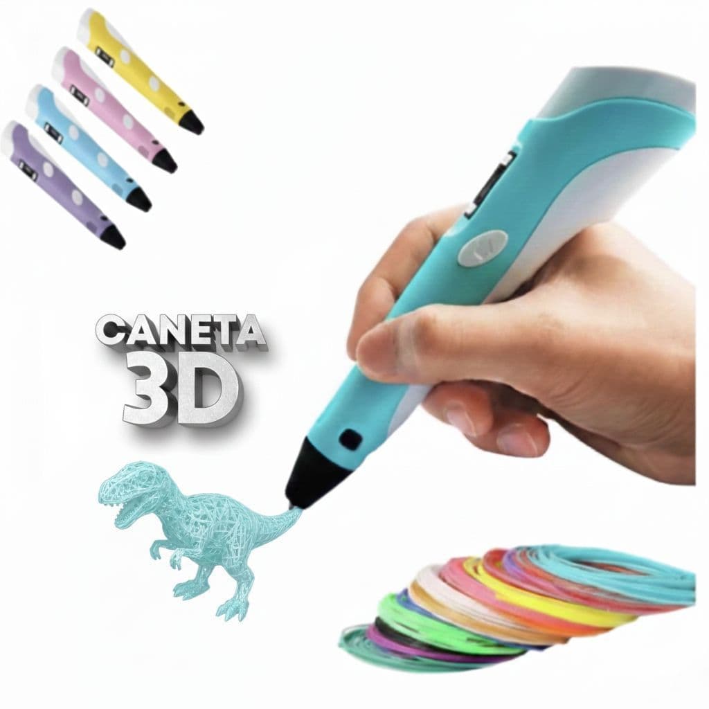 Caneta Para Impressora 3d Profissional + Recarga De Filamento + Usb