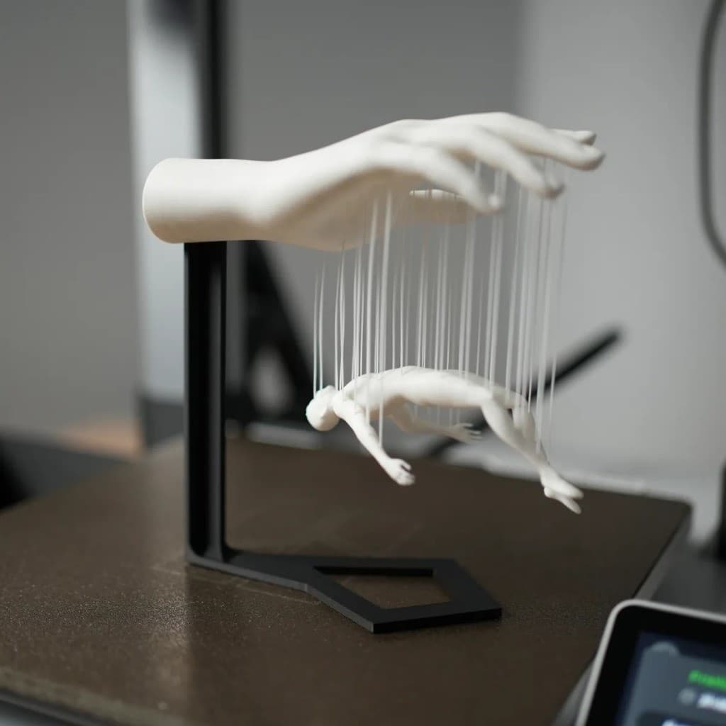 Escultura Decorativa 3d Mao Segurando Corpo
