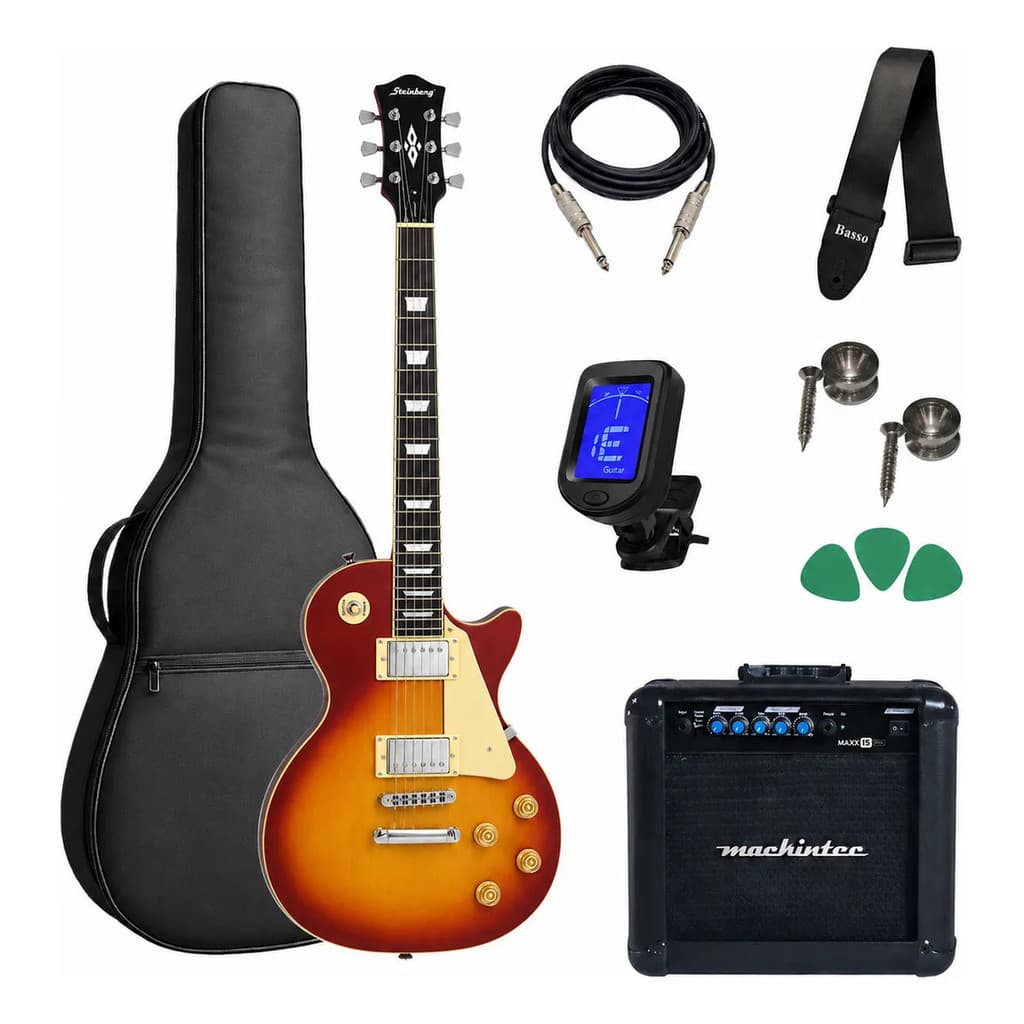 Guitarra Strinberg Sps230 Css C/ Amplificador Maxx15 E Kit D