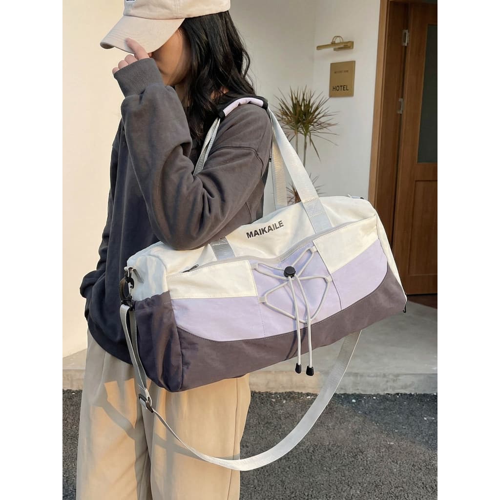 Bolsa de viagem leve de grande capacidade, nova separação seca e molhada, esportiva, academia, feminina, Yoga, armazenam
