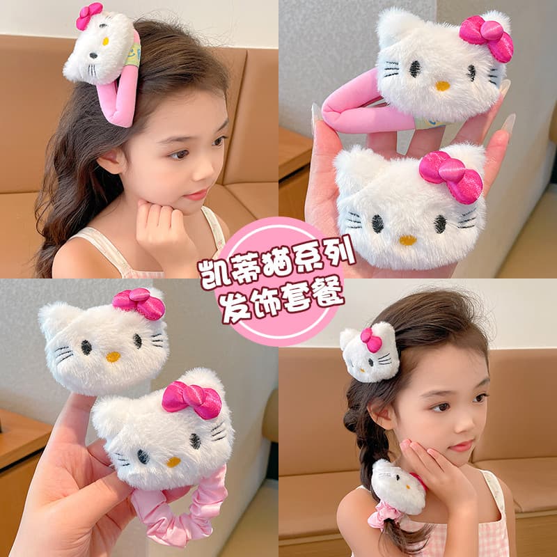 Crianças grampo de cabelo meninas lado franja clipe All-Match quebrando dos desenhos animados TK gato bb clipe Grab clip