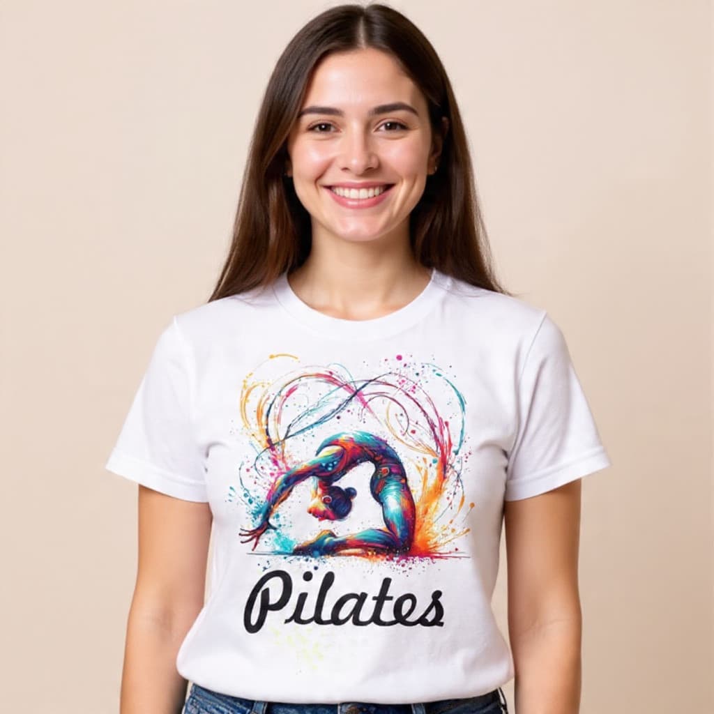 Camiseta Pilates Feminina  Baby Look Estica Blusa Variados Tipos 03P5 DR