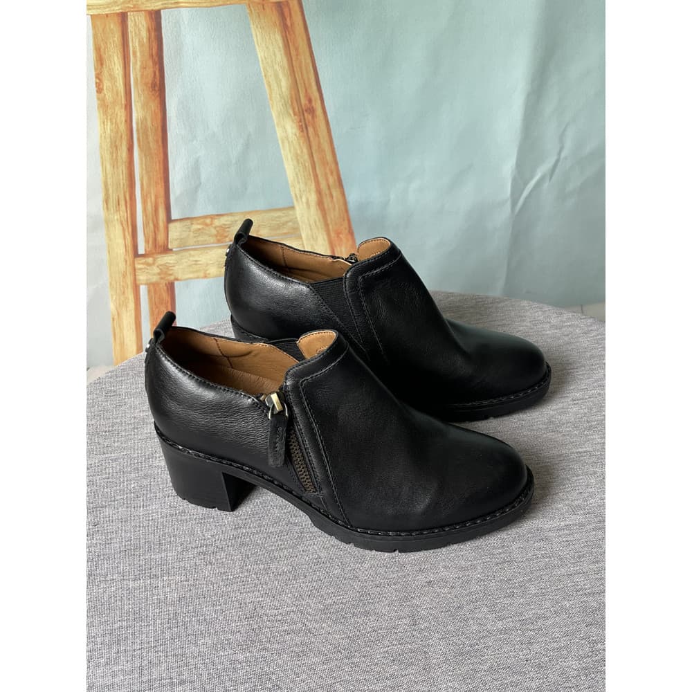 Comércio exterior tamanho grande 40-43 botas femininas de salto grosso botas curtas femininas de salto médio Chelsea sap