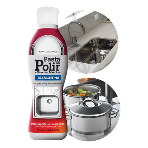 Pasta Para Polir E Remover Manchas Do Aço Inox  Tramontina